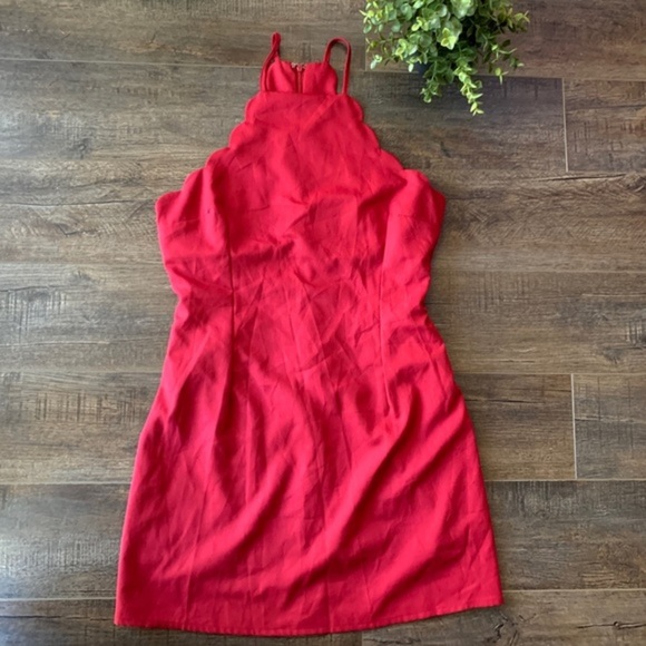 LuLus Endlessly Endearing Wine Red Dress Medium - Picture 5 of 11